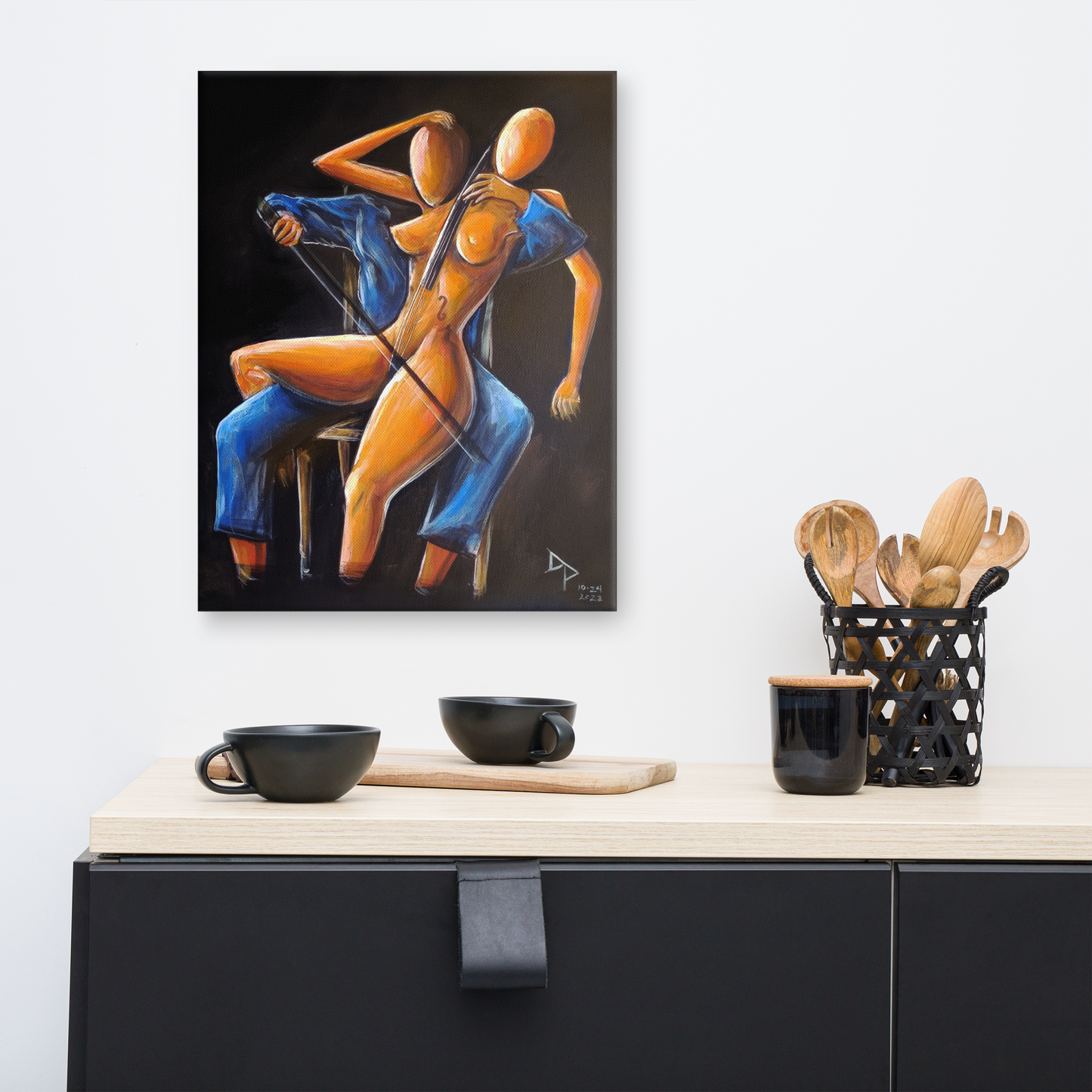 The Cellist - Canvas Print