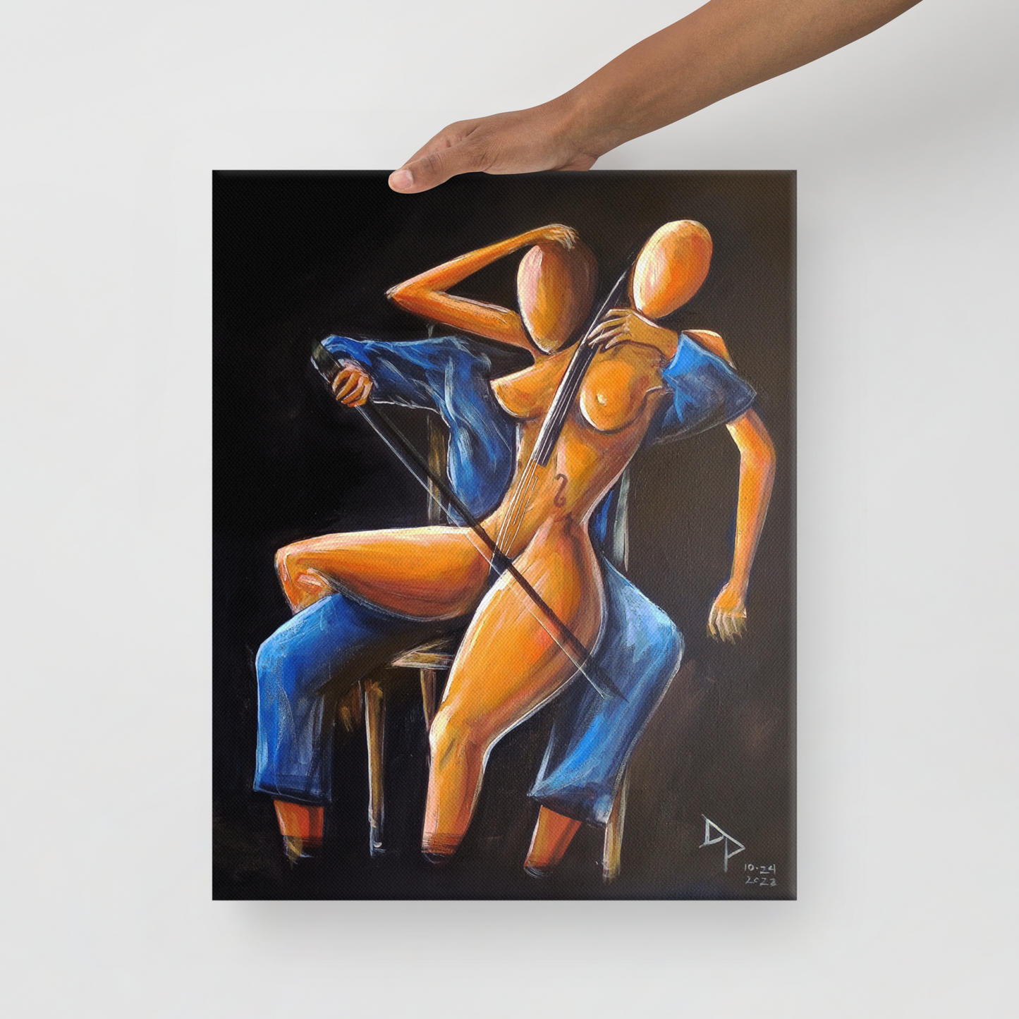 The Cellist - Canvas Print