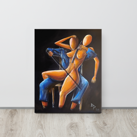 The Cellist - Canvas Print